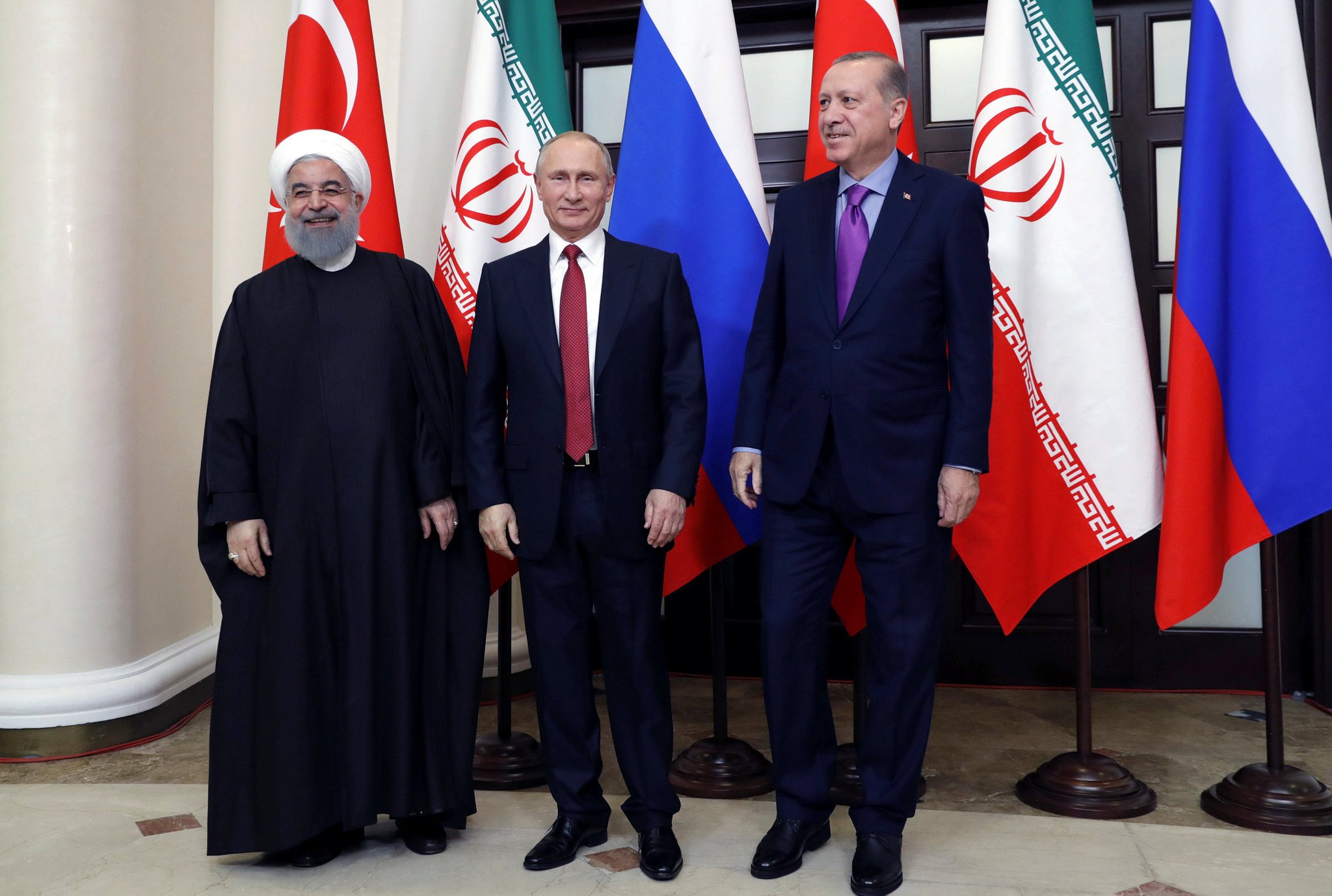 روسيا وتركيا وايران واقتراح عقد مؤتمر حول مستقبل سوريا بعد الحرب